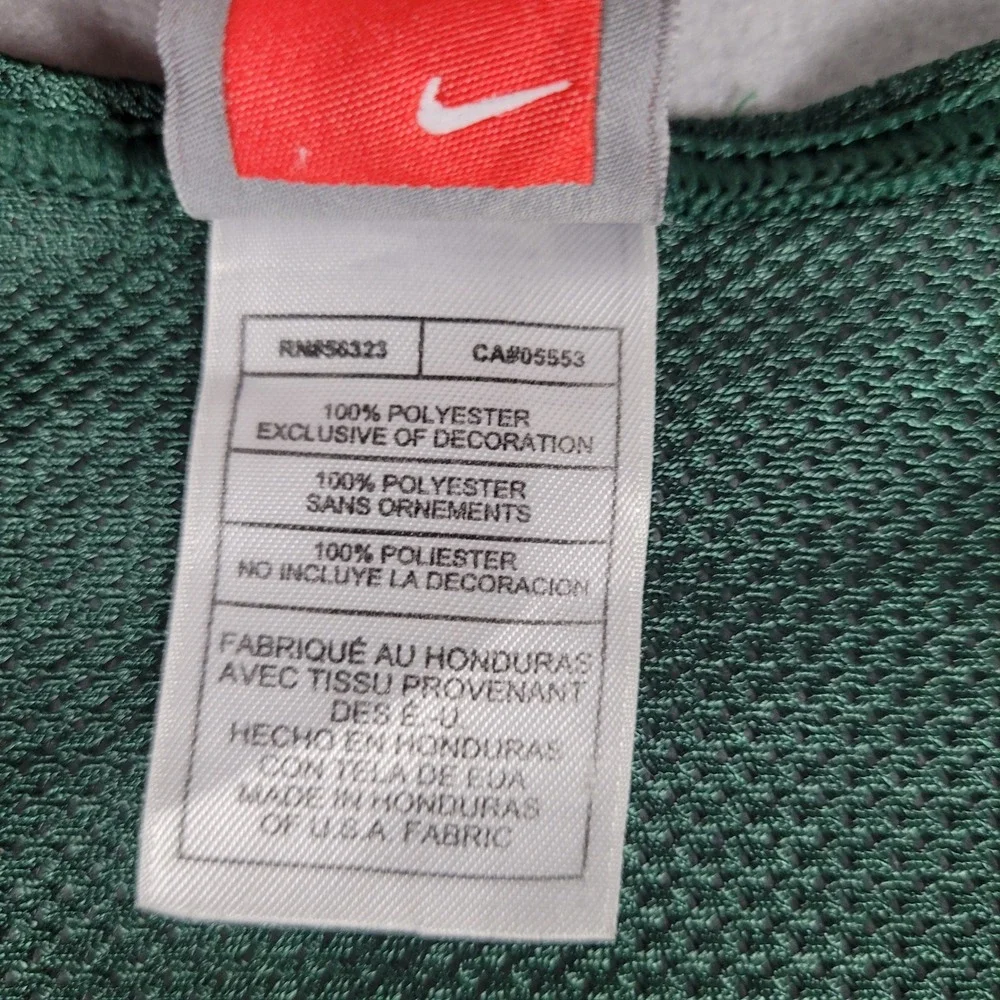 Vintage Nike Soccer Training Bib Mens OSFM Green Y2K Mesh Pinnie Polyester